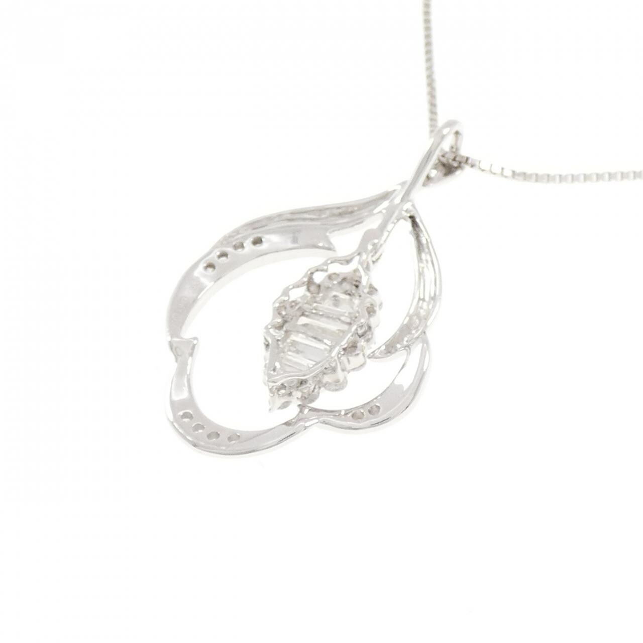 K18WG ダイヤモンド ネックレス 0.50CT