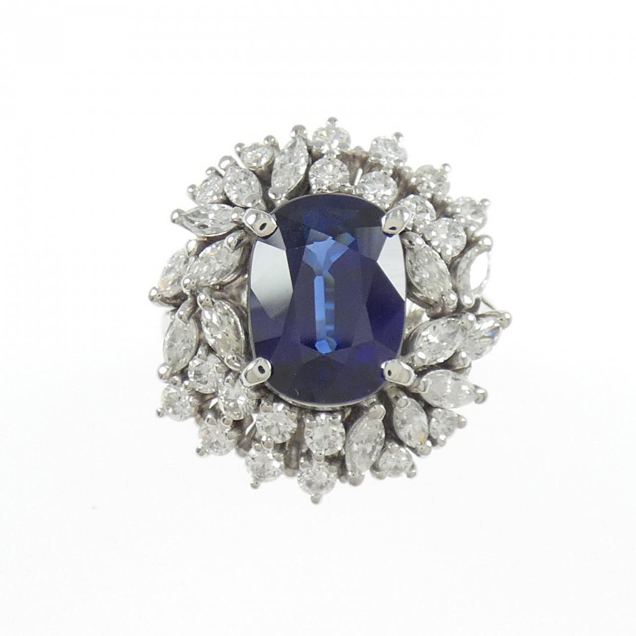 PT900 サファイヤ リング 3.38CT