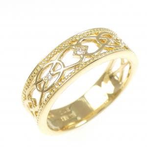 K18YG ダイヤモンド リング 0.02CT