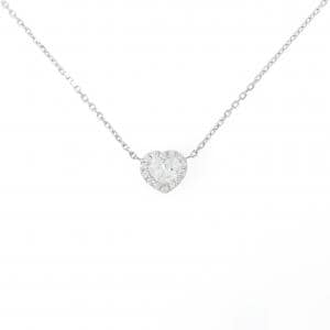 PT900/PT850 ダイヤモンド ネックレス 0.644CT F VS2 ハートシェイプ