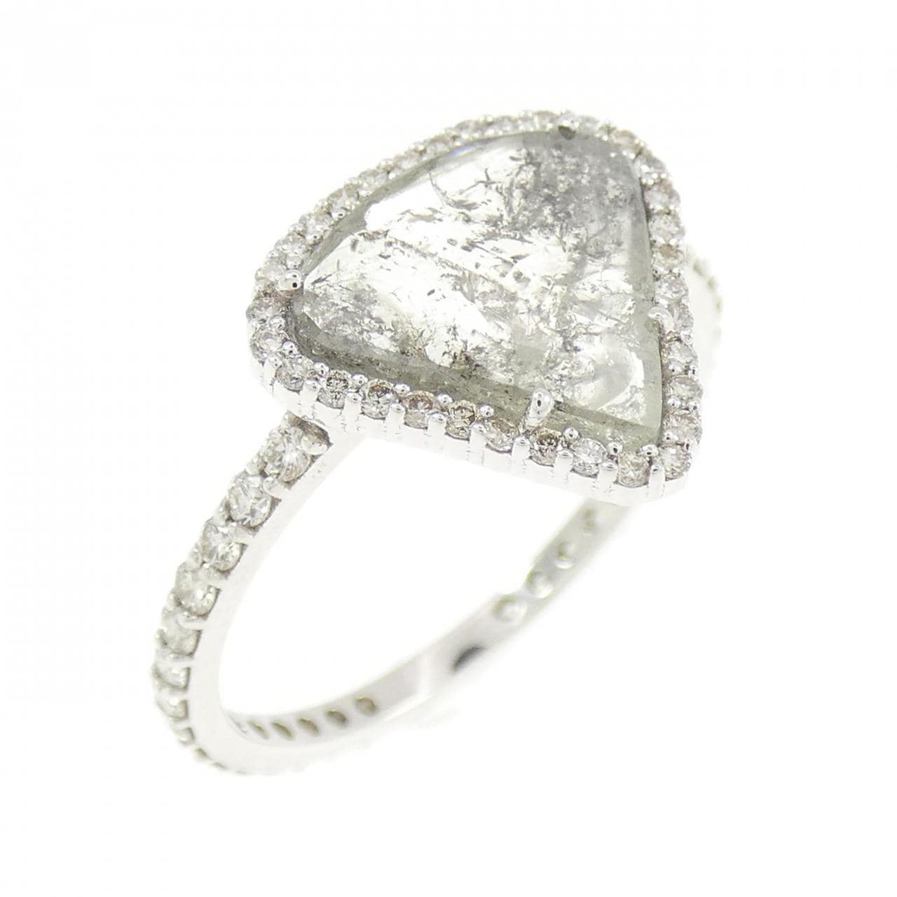 K18WG ダイヤモンド リング 1.39CT