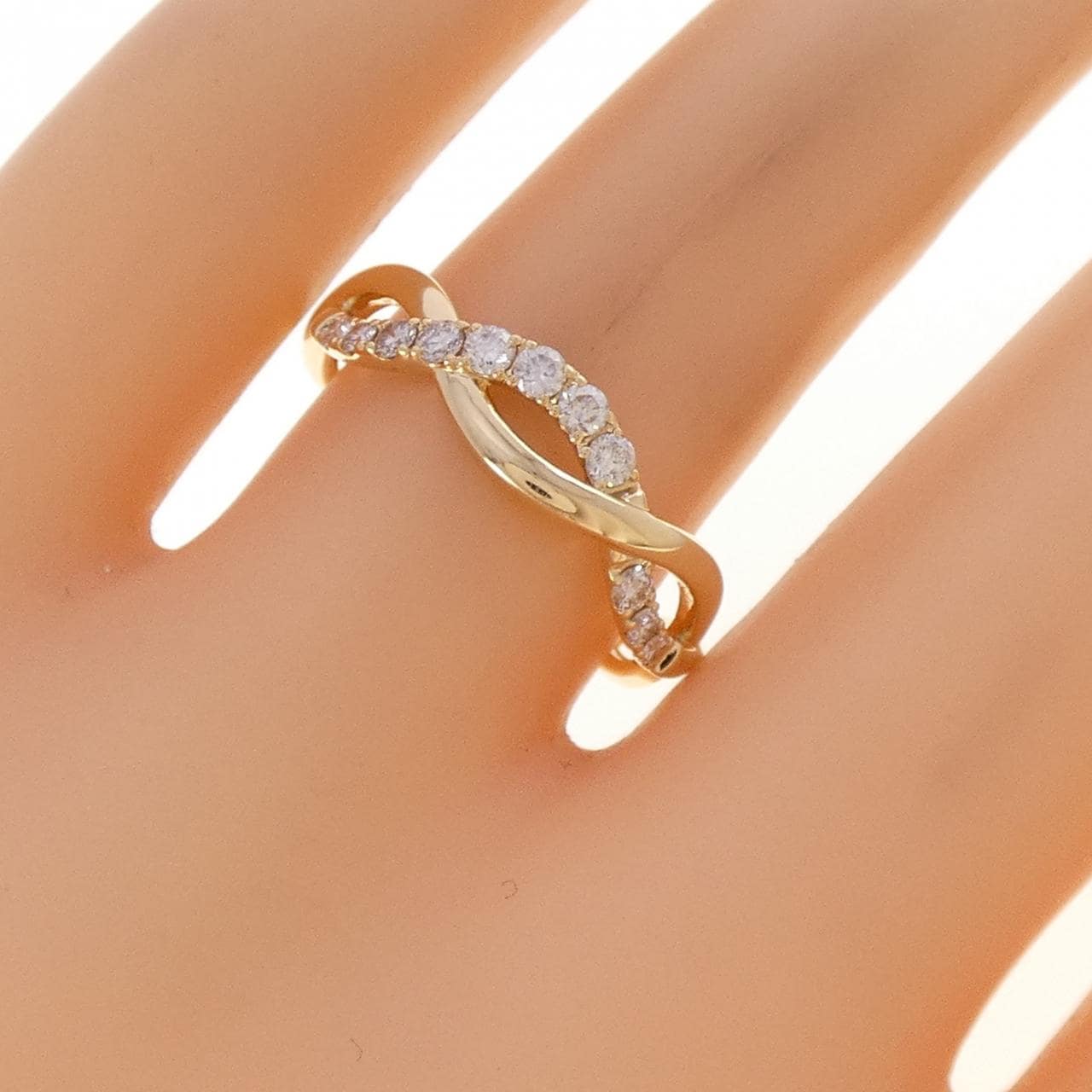 K18YG ダイヤモンド リング 0.25CT
