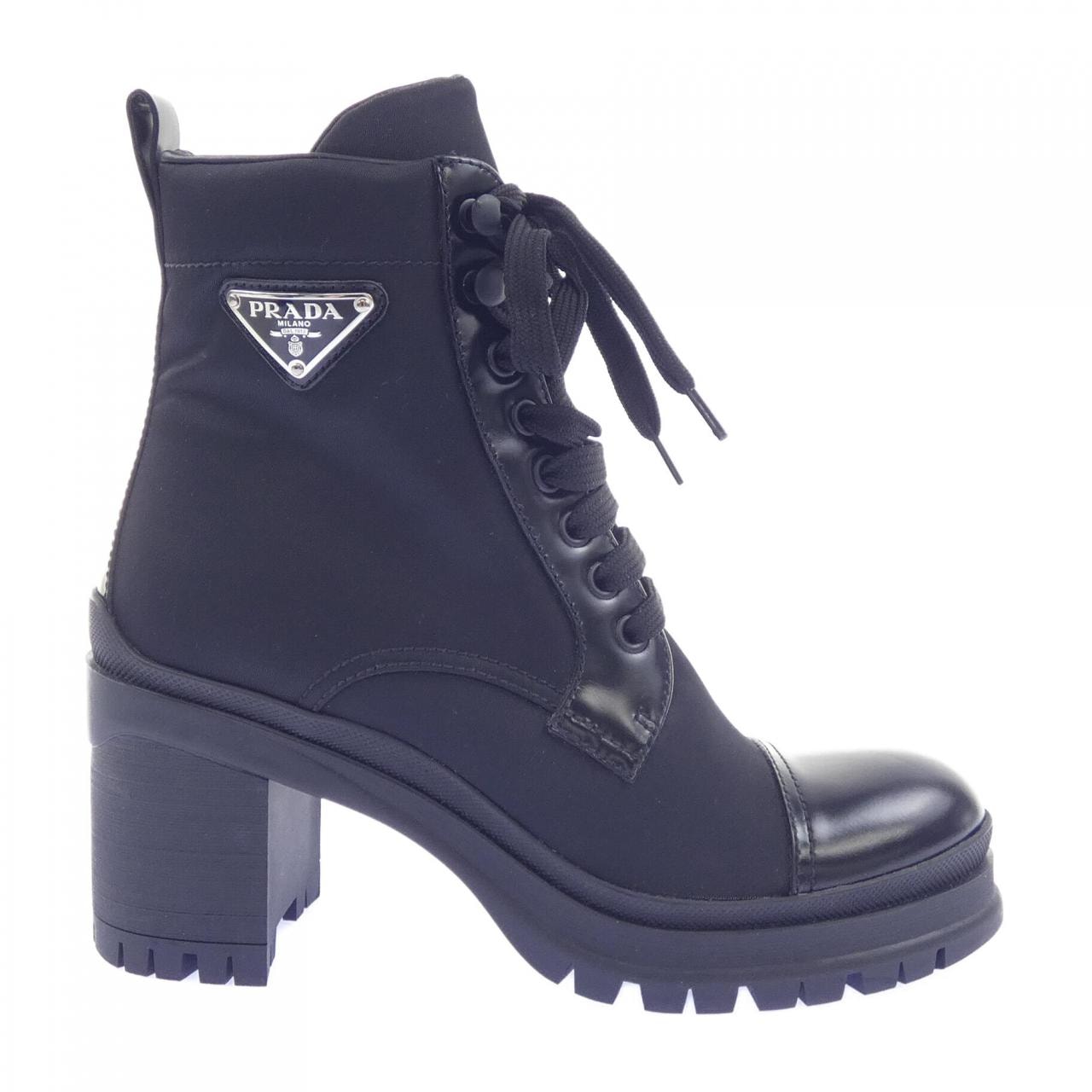 プラダ PRADA ブラッシュドレザー 1T239N トライアングルロゴ ブーツ