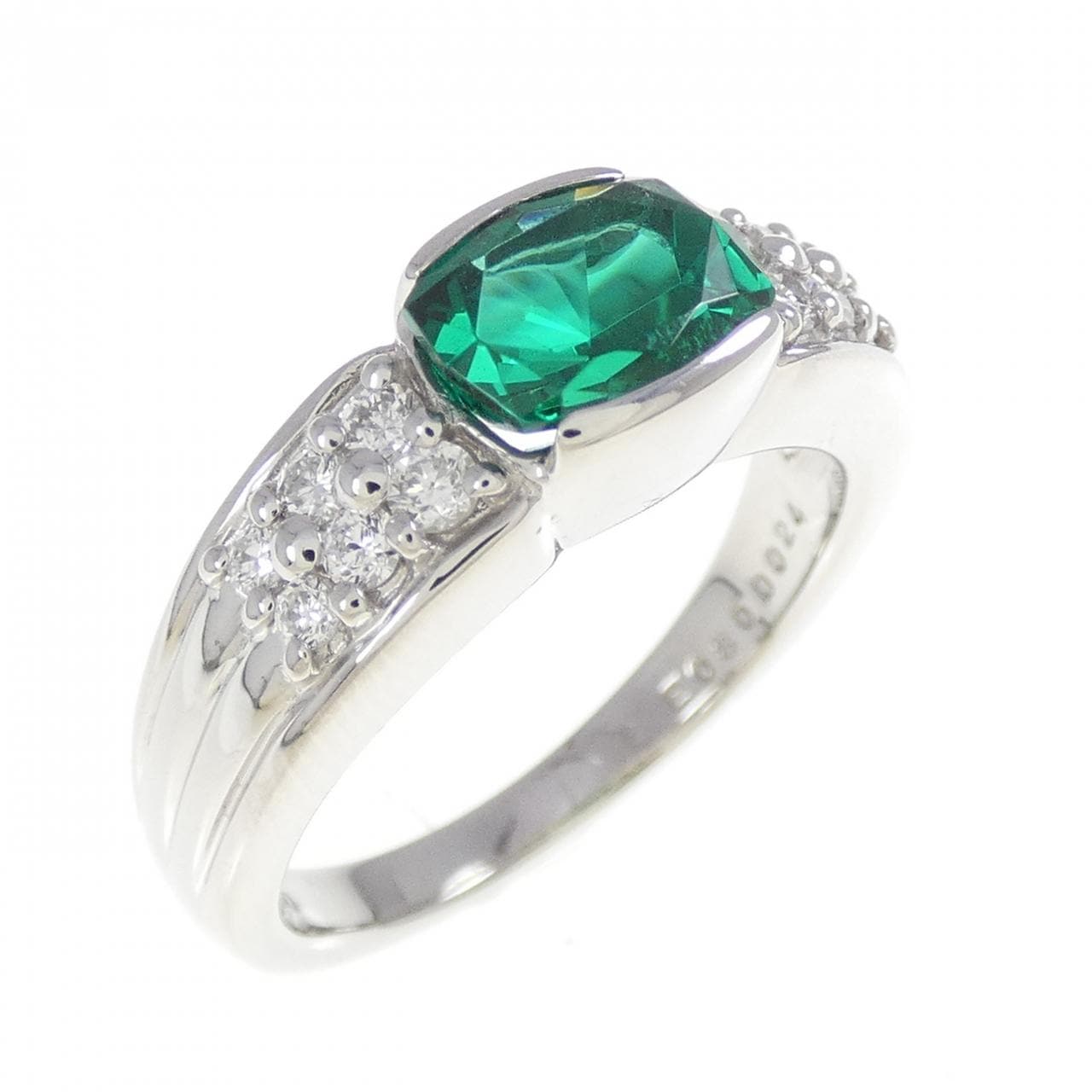 クレサンベール 合成エメラルド リング 0.80CT
