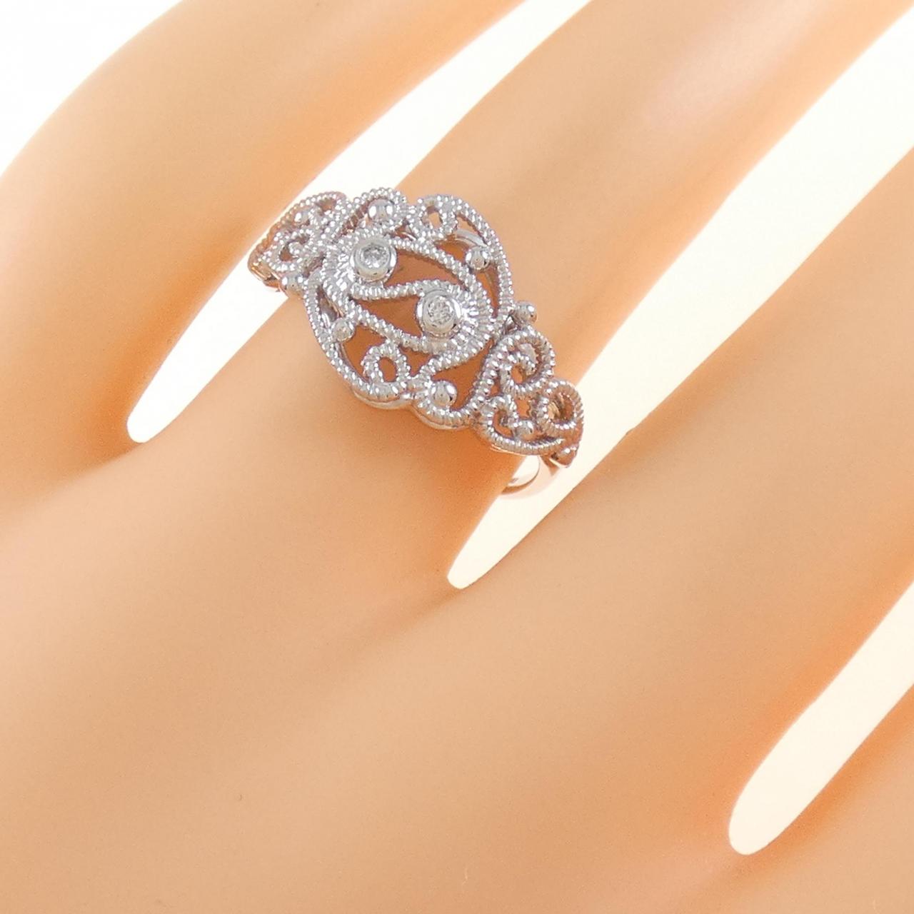 750WG ダイヤモンド リング 0.03CT