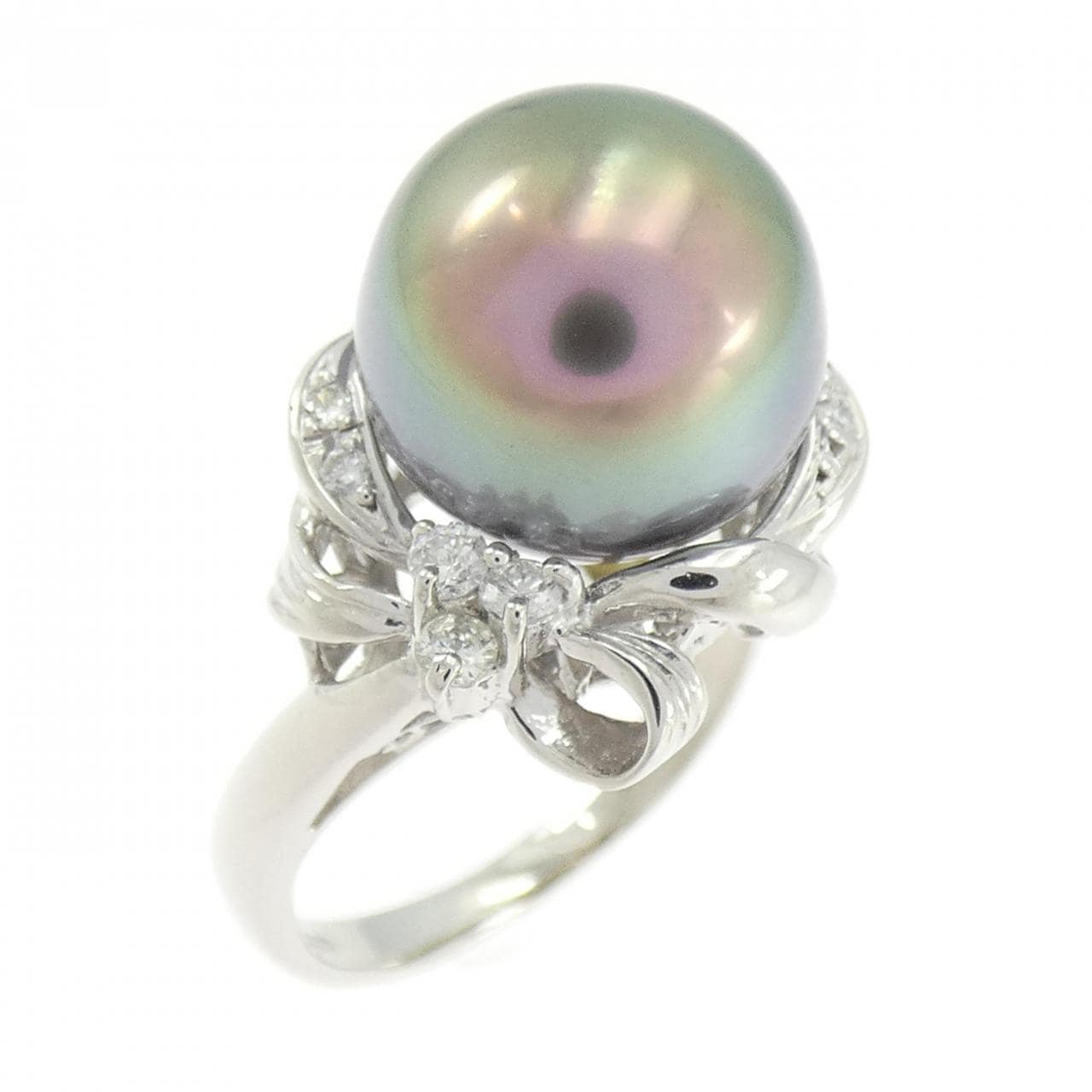 PT900 黒蝶パール リング 10.5mm