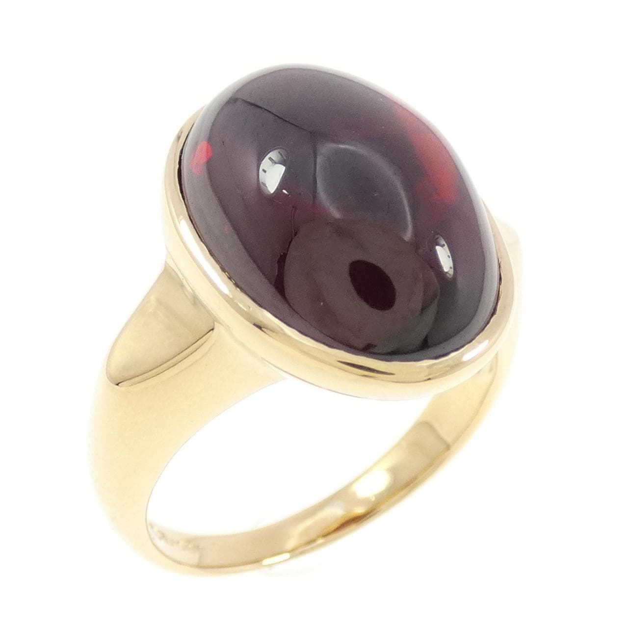 K18YG ガーネット リング