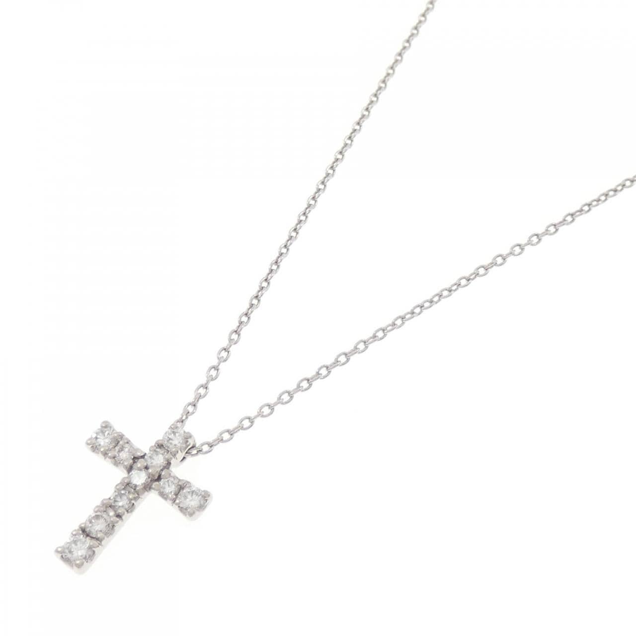 PT クロス ダイヤモンド ネックレス 0.30CT