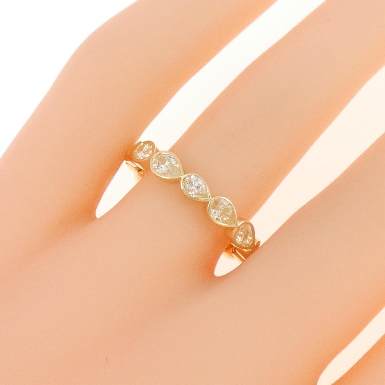 [BRAND NEW] K18YG Diamond Ring 1.30CT