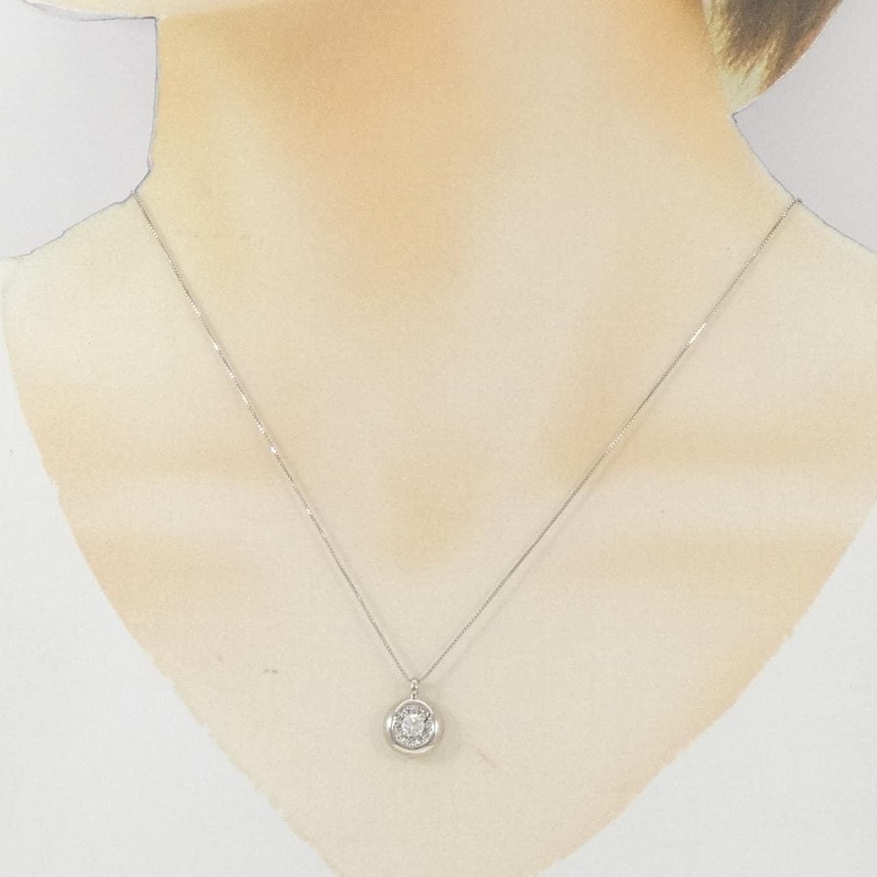 PT900/PT850 ダイヤモンド ネックレス 0.30CT