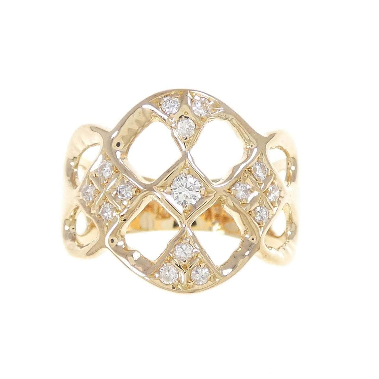 K18YG ダイヤモンド リング 0.3CT