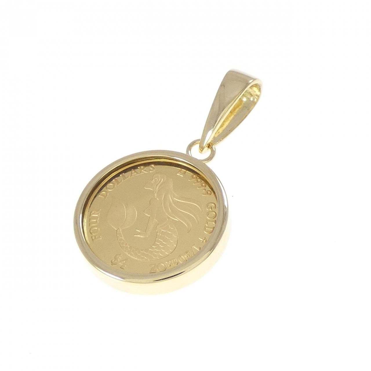 K18YG コイン ペンダント