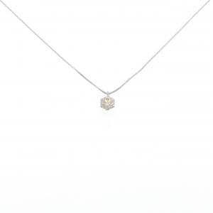 PT900/PT850 ソリティア ダイヤモンド ネックレス 0.30CT
