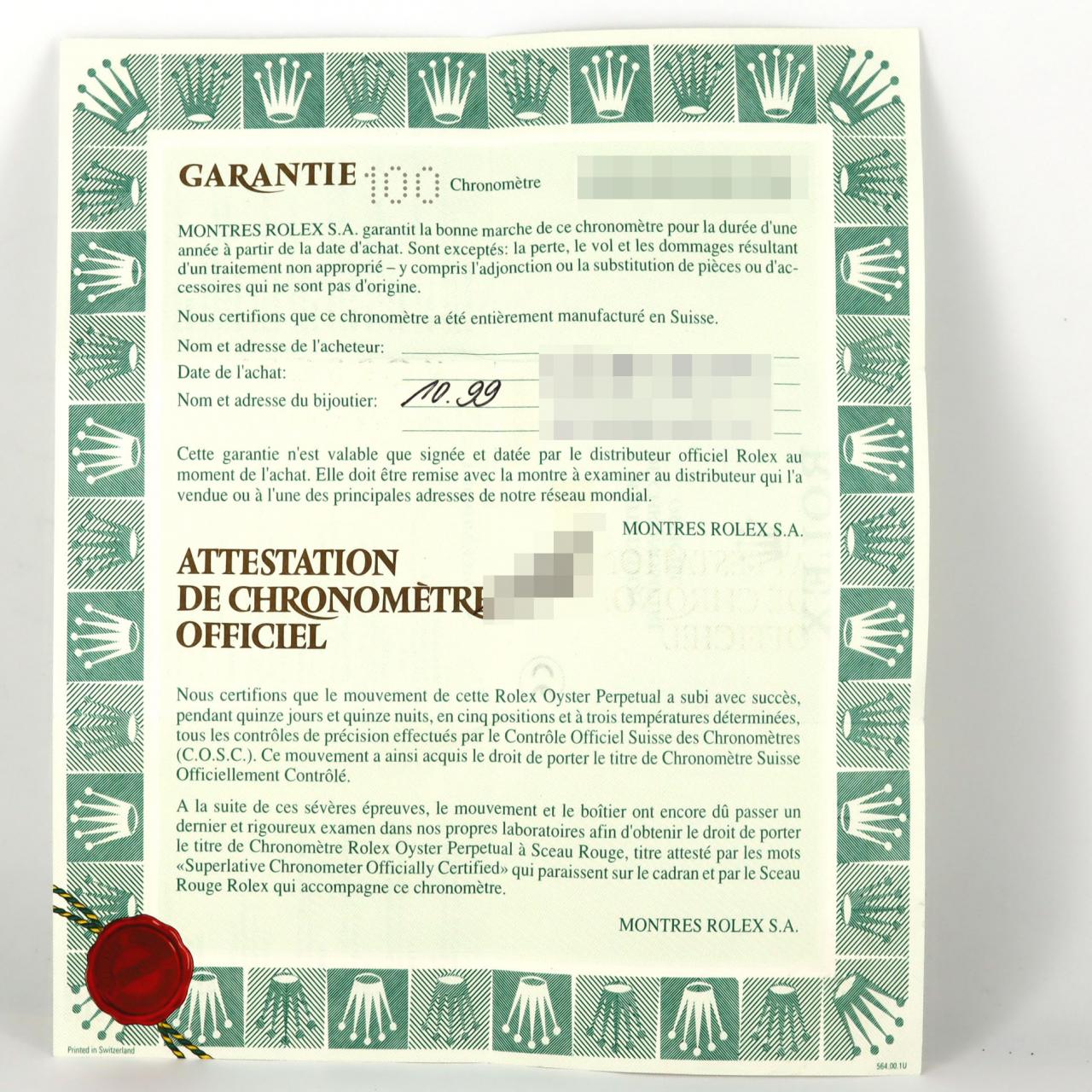 ロレックス デイデイト 18206A. PT 自動巻 A番