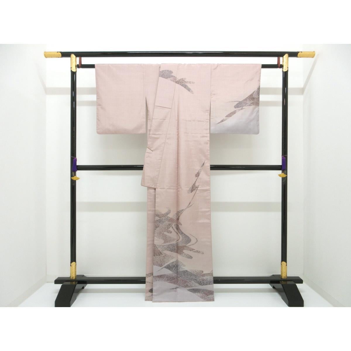 Visiting clothes Tsumugi weave Yuzen processing Bokashi dyeing