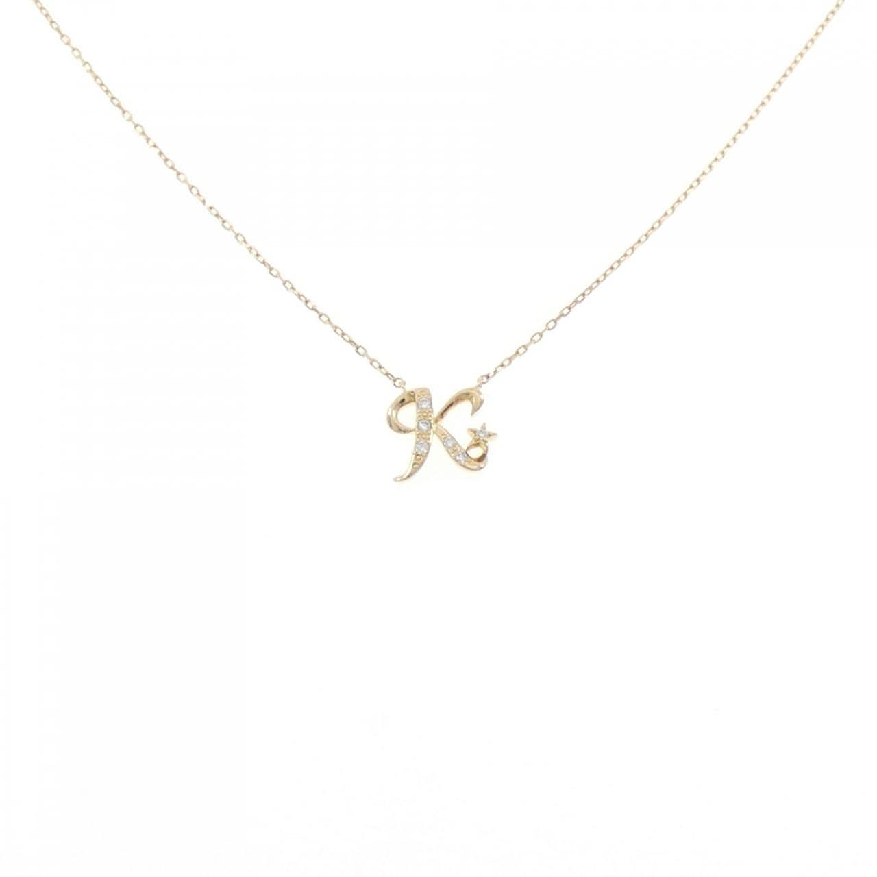 STAR JEWELRY Initial Diamond Necklace 0.02CT