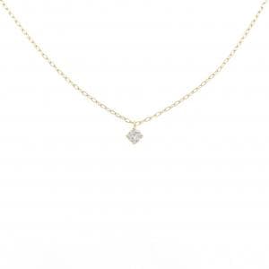 K18YG ソリティア ダイヤモンド ネックレス 0.1CT