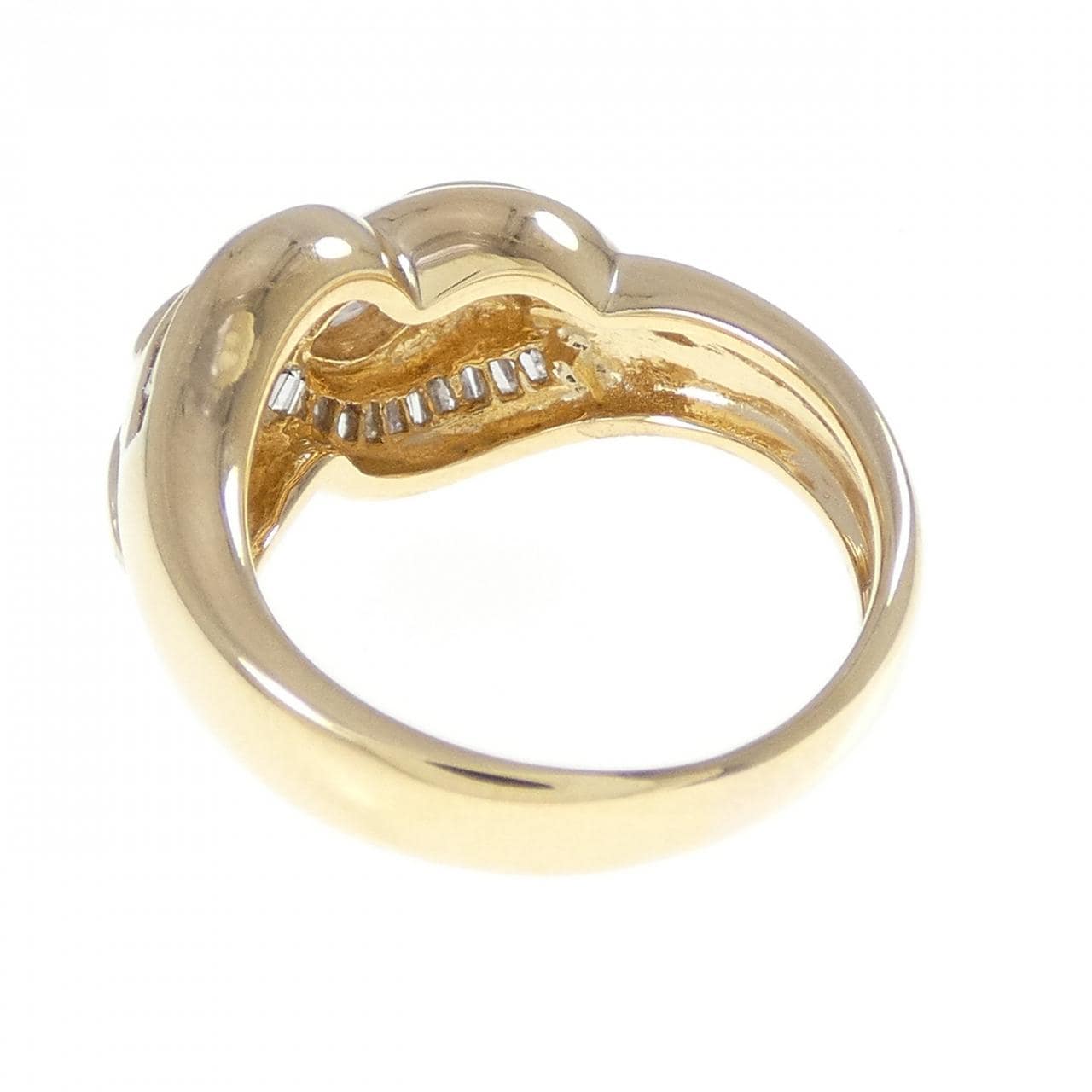 K18YG ダイヤモンド リング 0.84CT