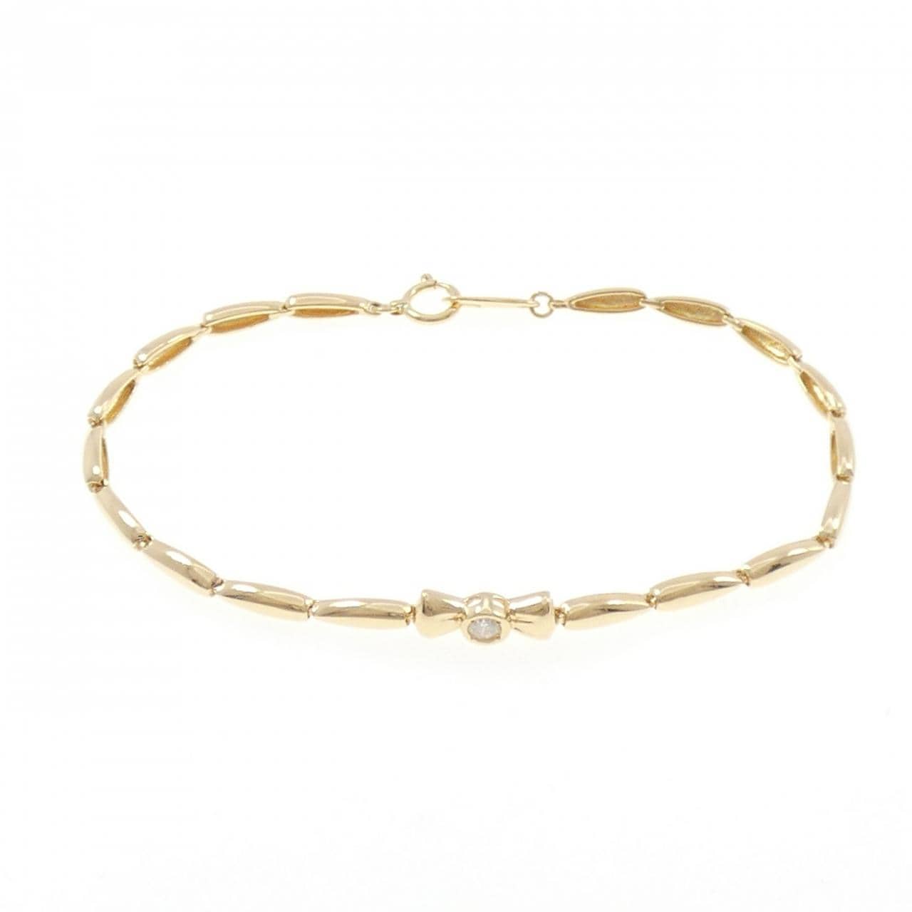 K18YG ダイヤモンド ブレスレット 0.07CT