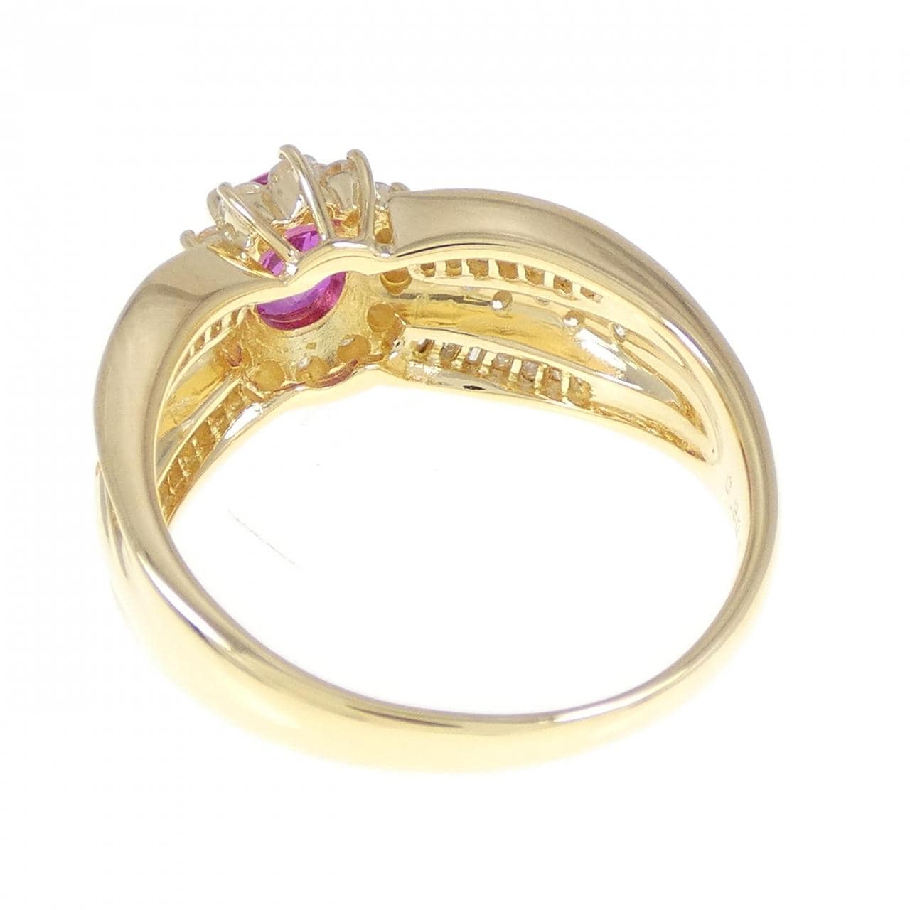 K18YG Ruby Ring 0.36CT