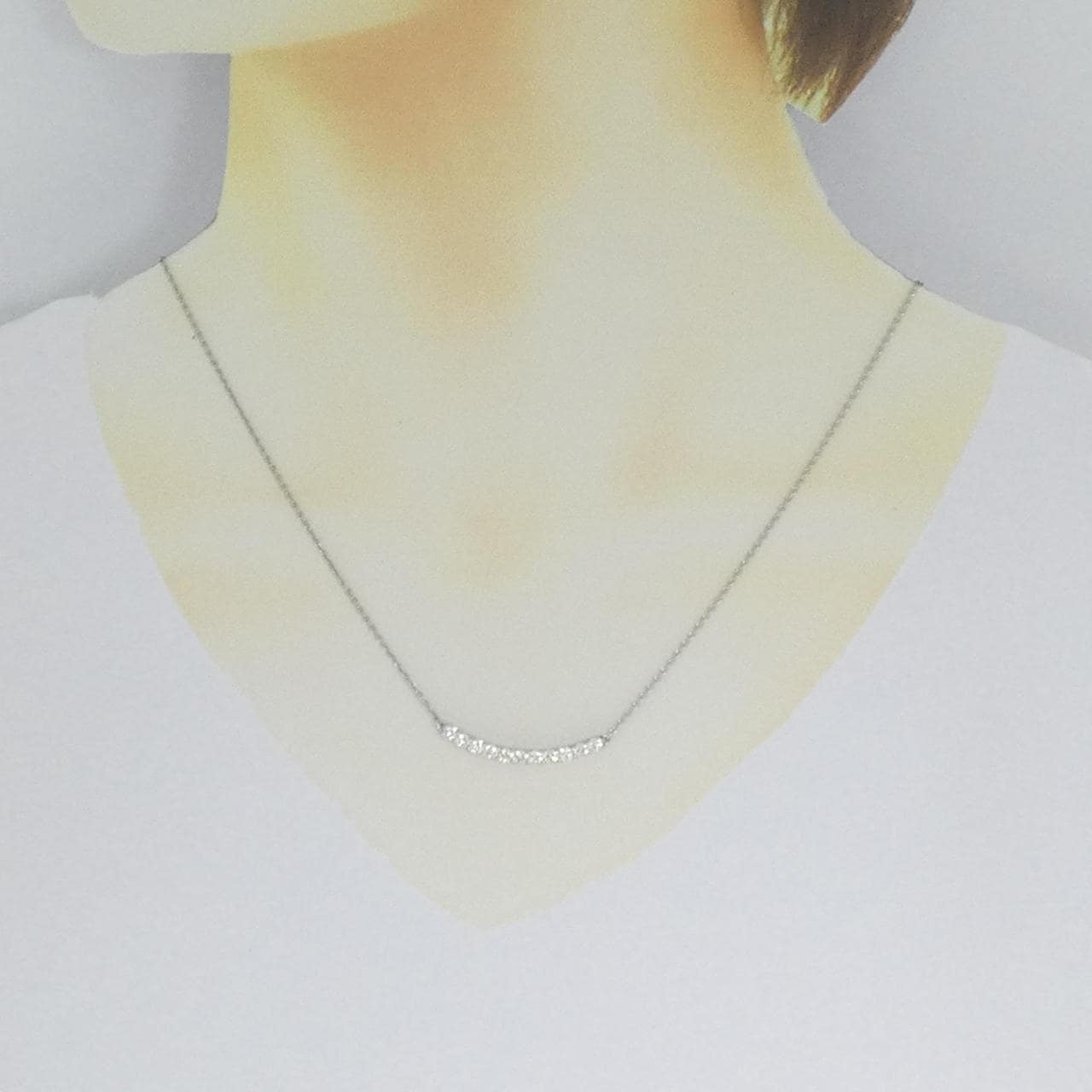 【新品】PT900/PT850 ダイヤモンド ネックレス 0.703CT