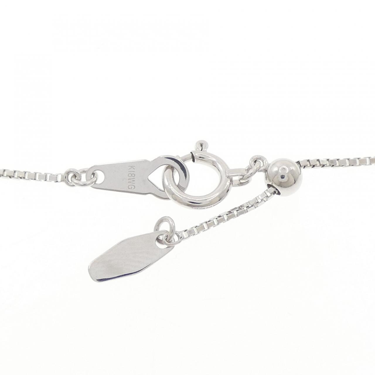 K18WG ダイヤモンド ネックレス 0.50CT