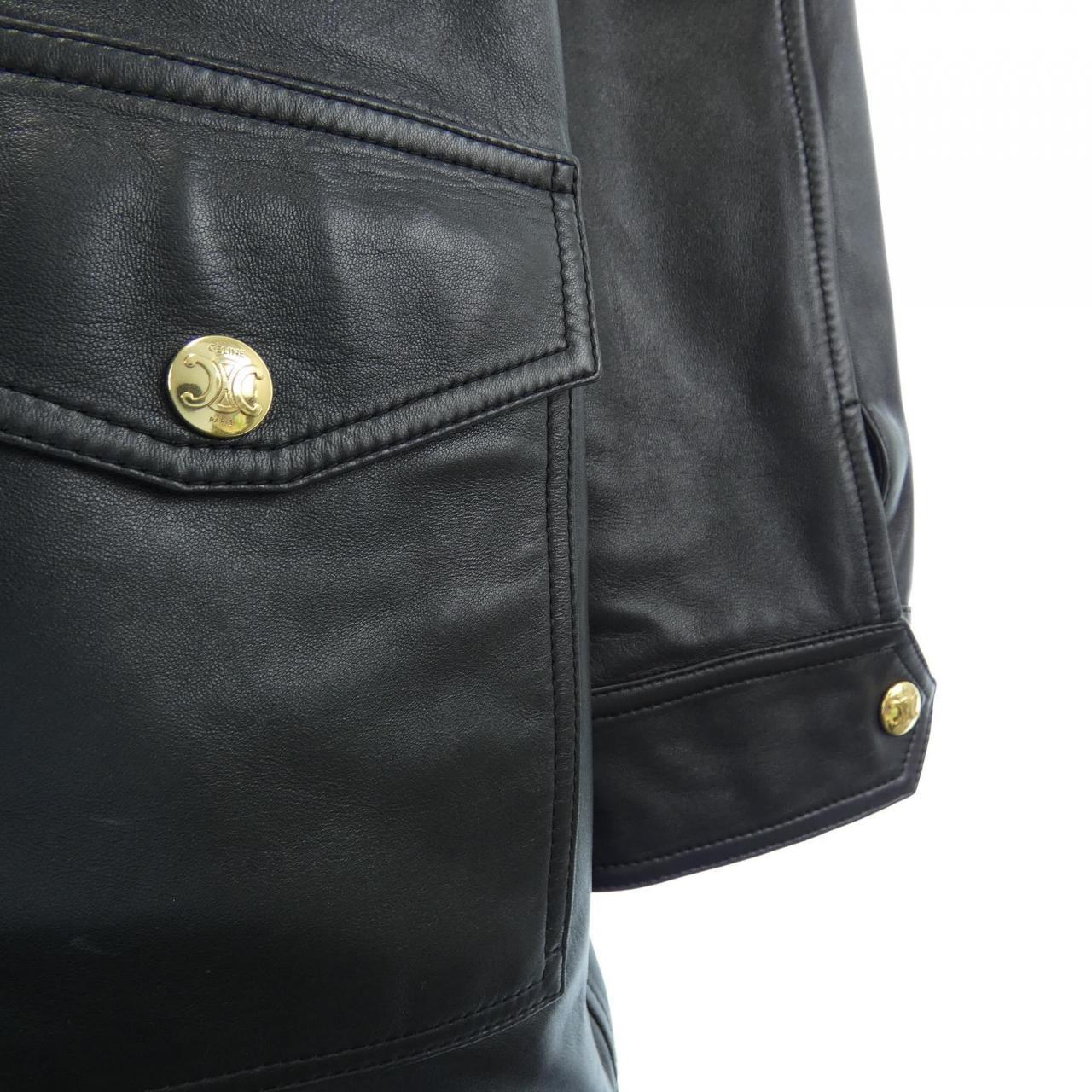 セリーヌ CELINE オーバーサイズパーカー 2D493151T レザージャケット
