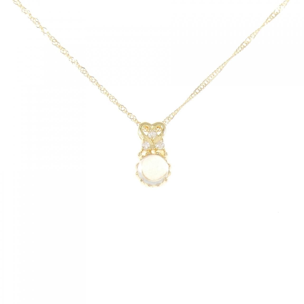 K18YG ムーンストーン ネックレス