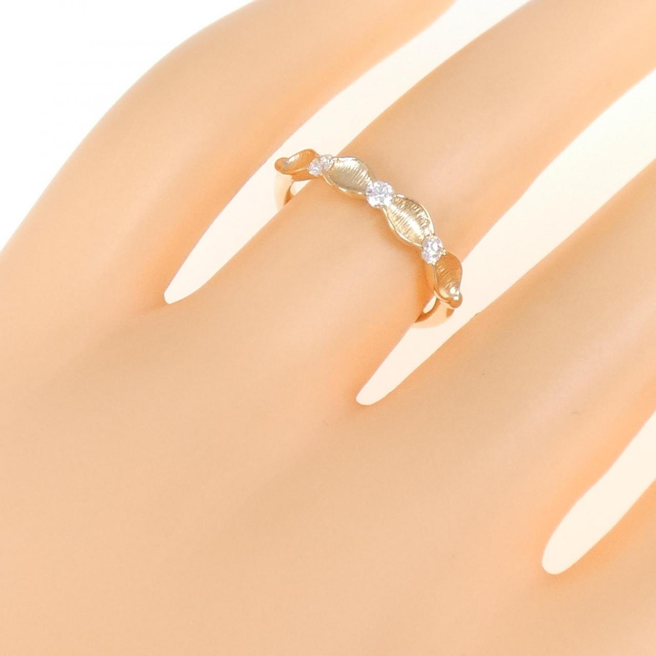 K18PG ダイヤモンド リング 0.15CT