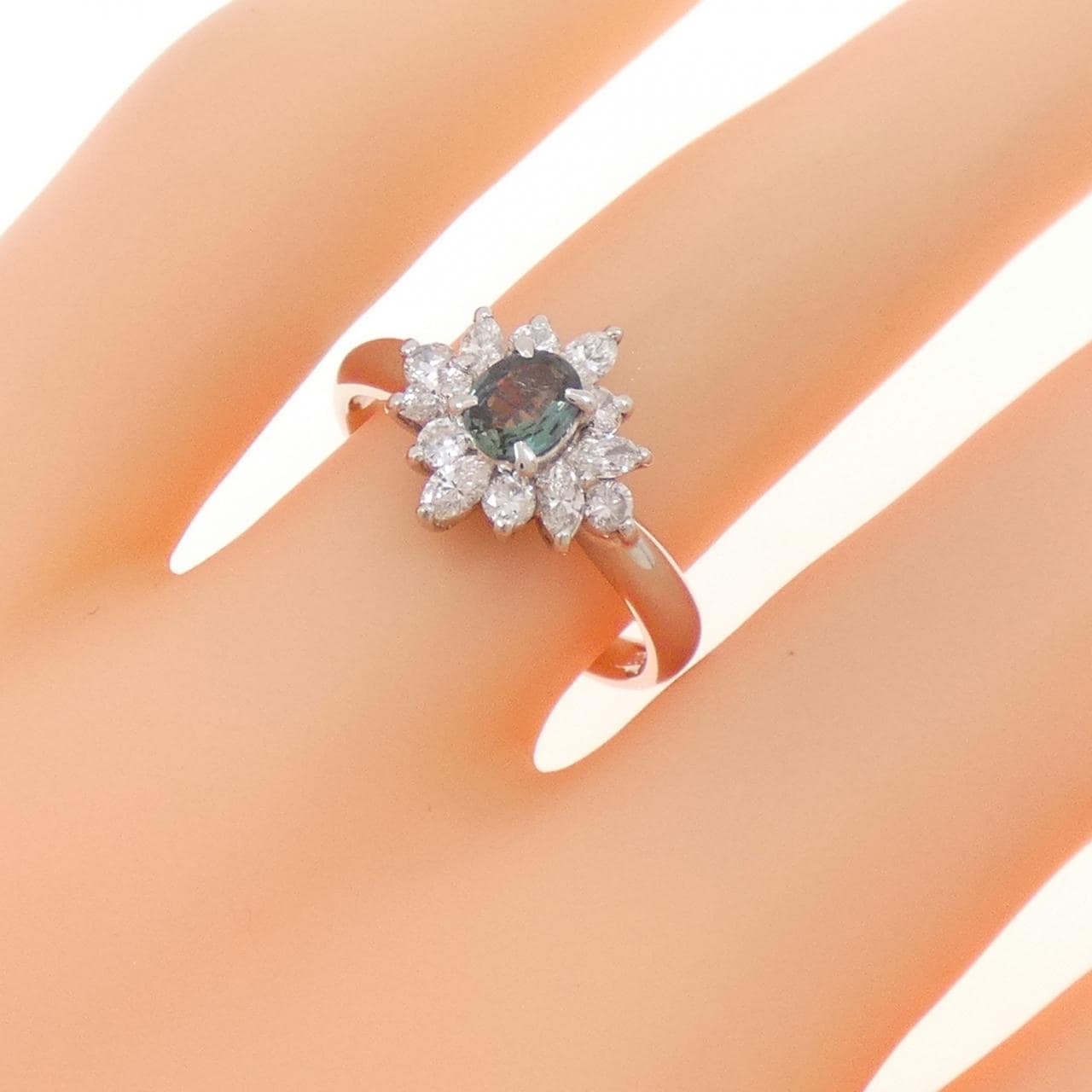 PT900 アレキサンドライト リング 0.29CT