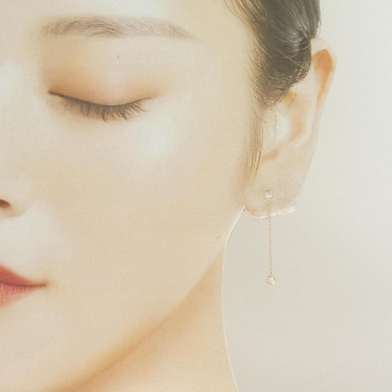 K18YG鑽石耳環0.20CT