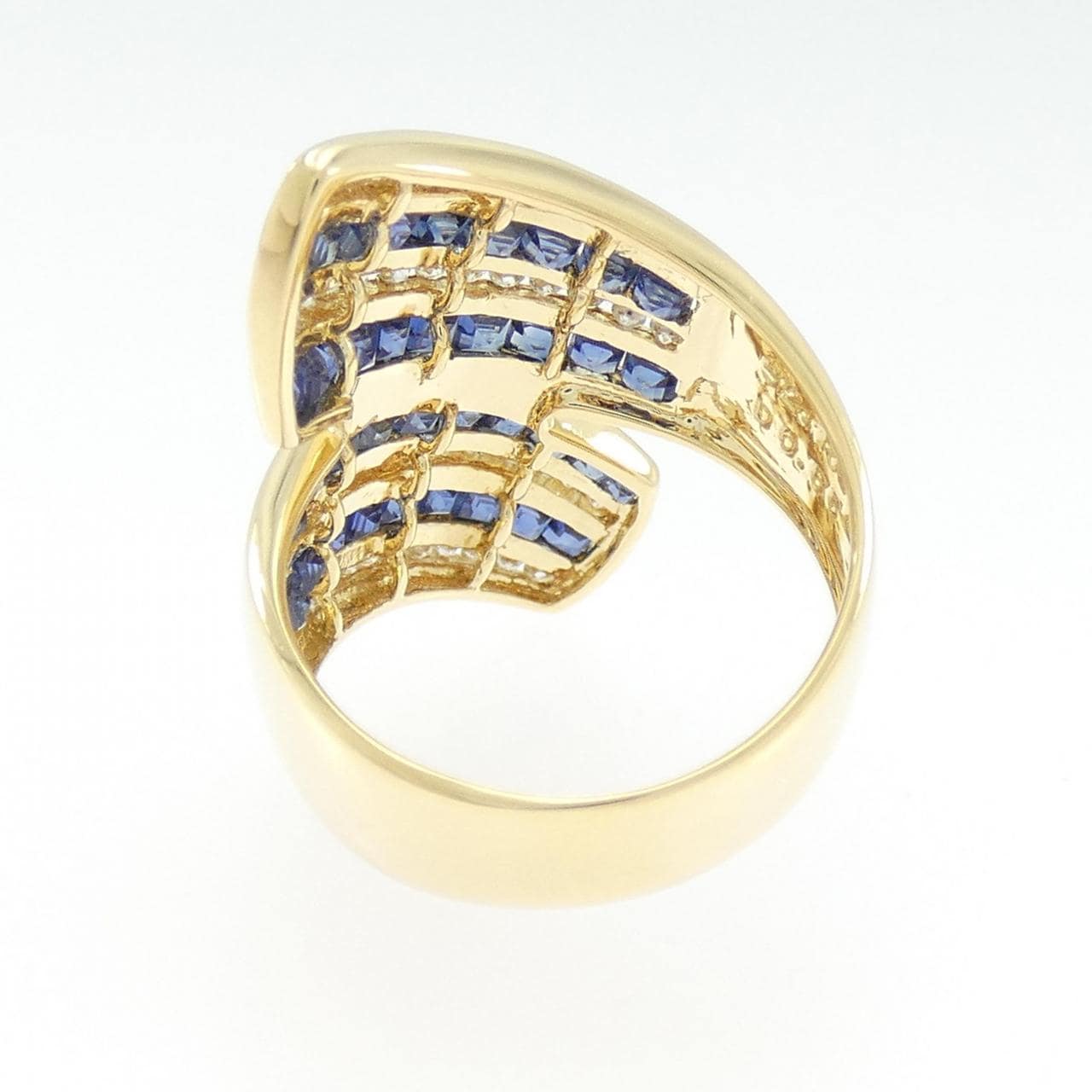 K18YG サファイヤ リング 2.14CT