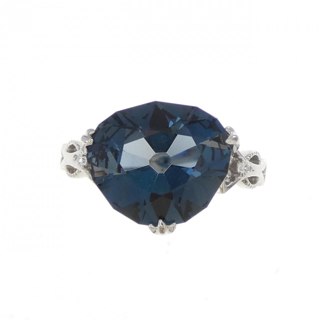 K18WG ブルートパーズ リング