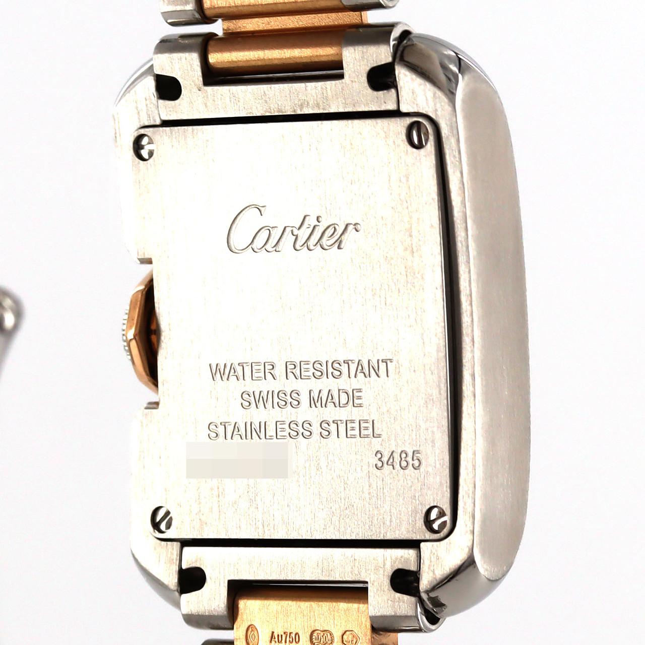 Cartier Tank Anglaise SM PG Combi W5310036 SSxPG石英