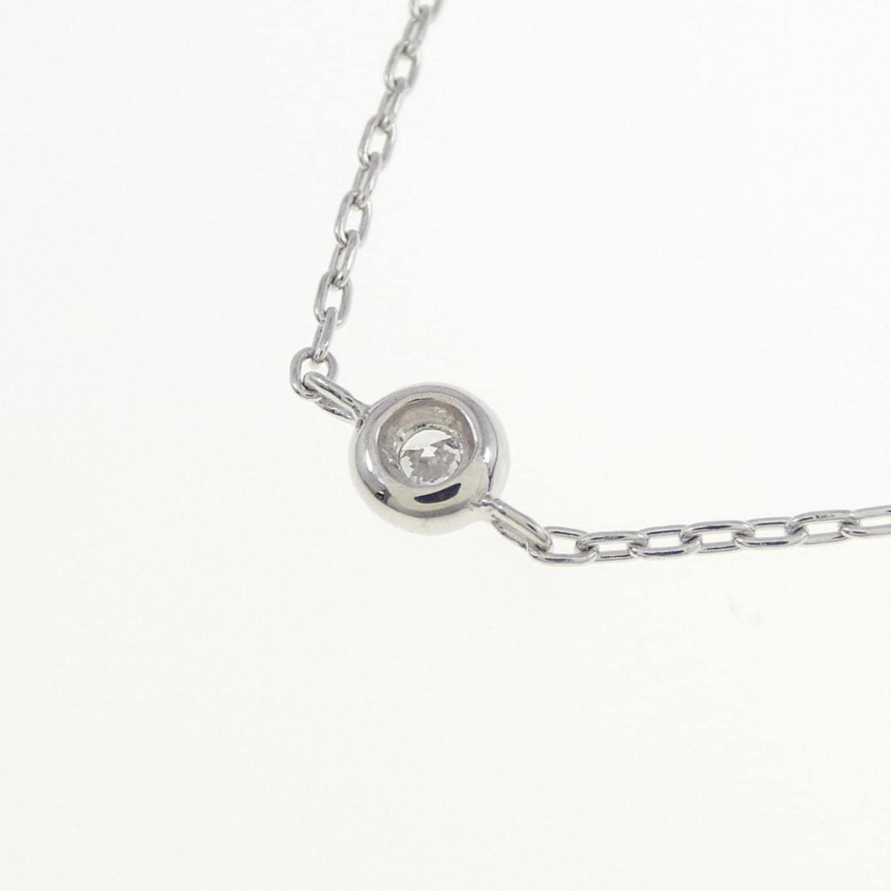 K18WG ダイヤモンド ネックレス 0.30CT