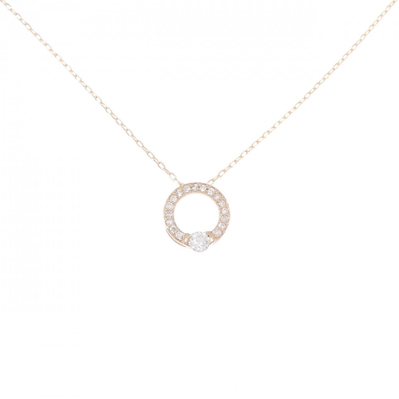 K18PG ダイヤモンド ネックレス 0.30CT
