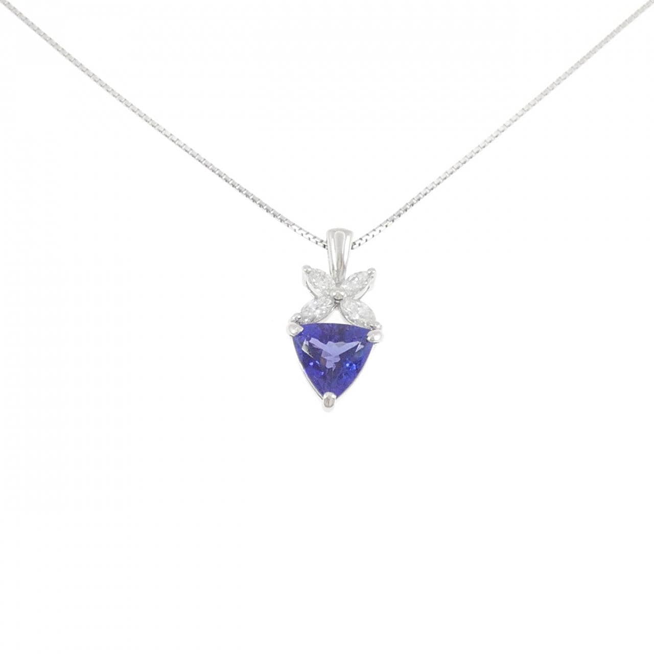 PT900/PT850 タンザナイト ネックレス 1.88CT
