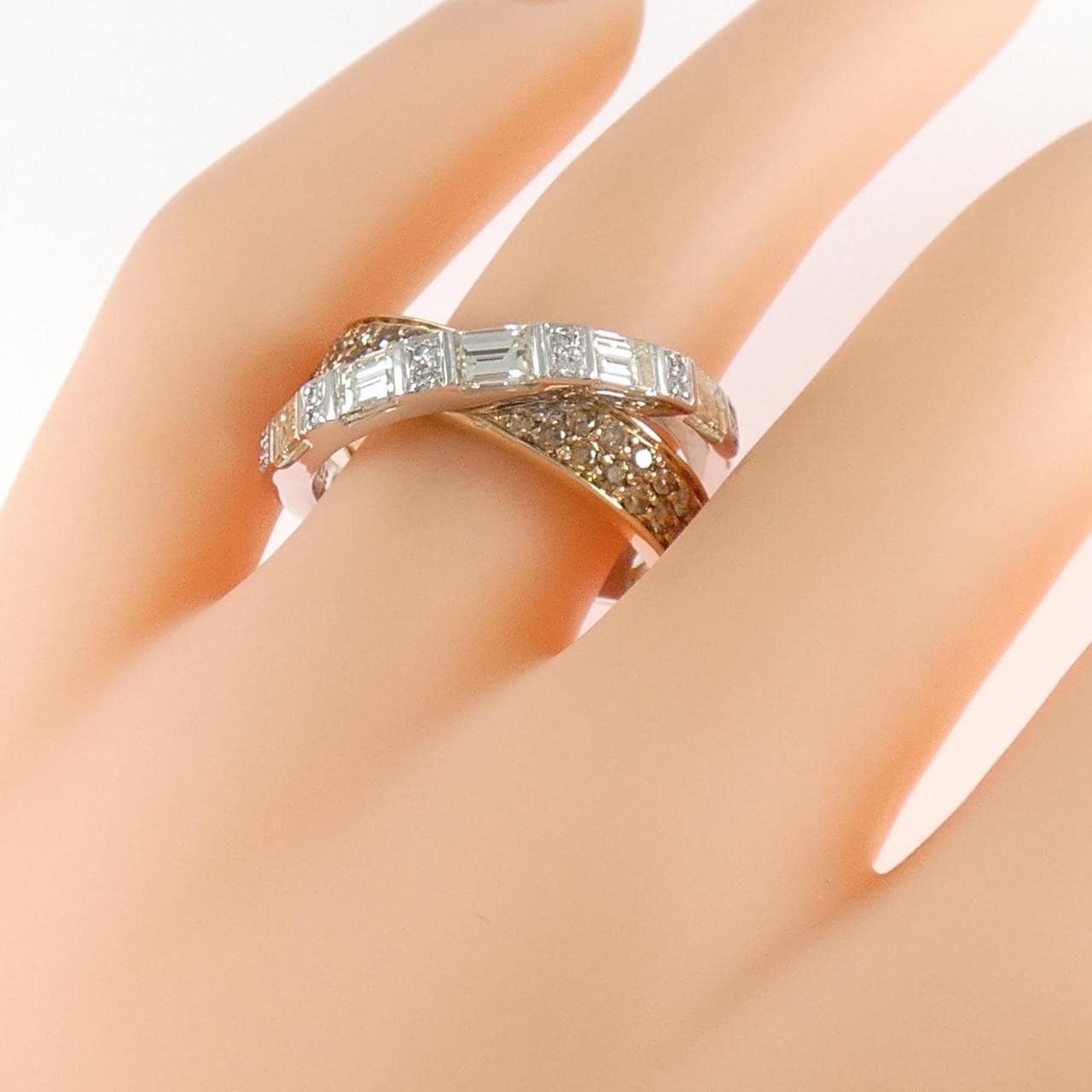 K18WG/K18PG ダイヤモンド リング 1.83CT