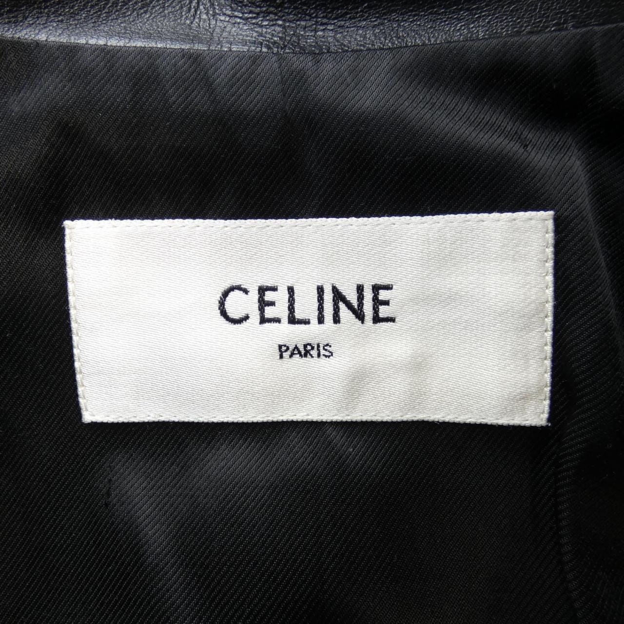 セリーヌ CELINE レザーライダースジャケット