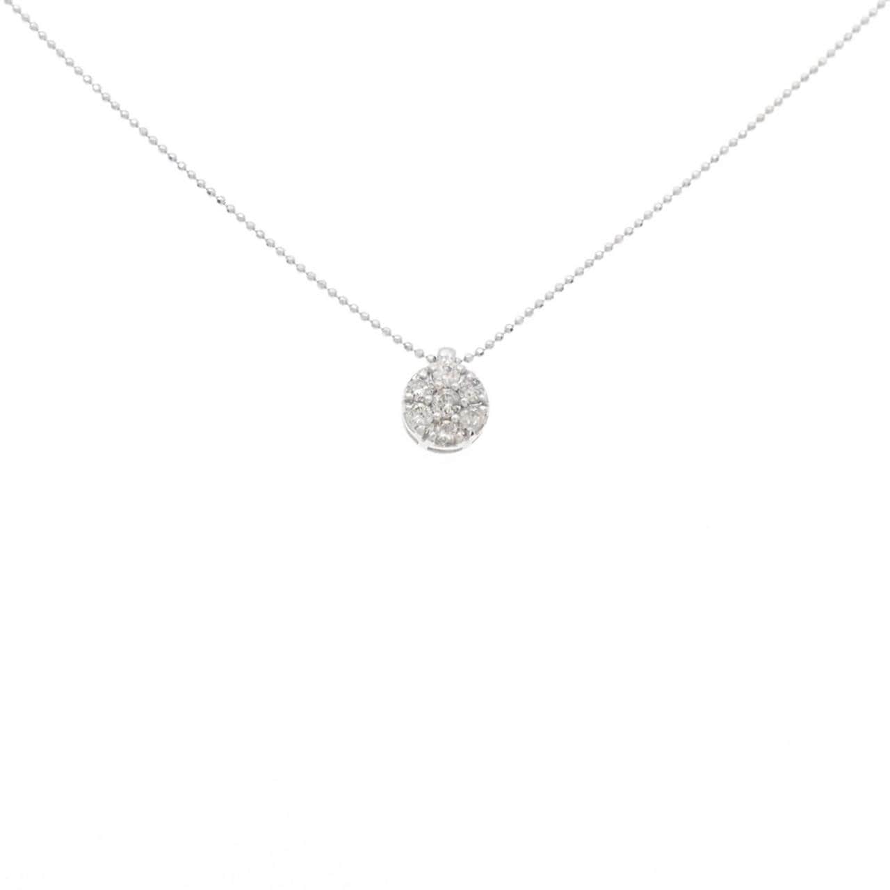 K14WG ダイヤモンド ネックレス 0.20CT