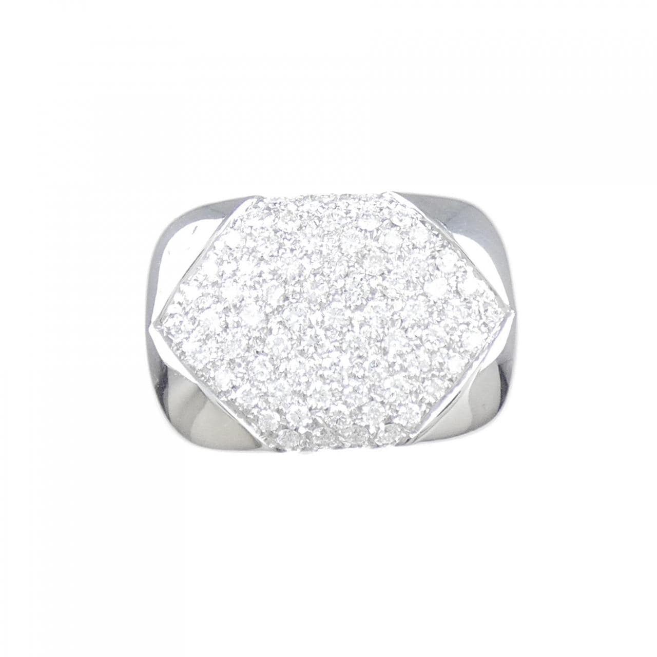 750WG Pave Diamond Ring 1.00CT