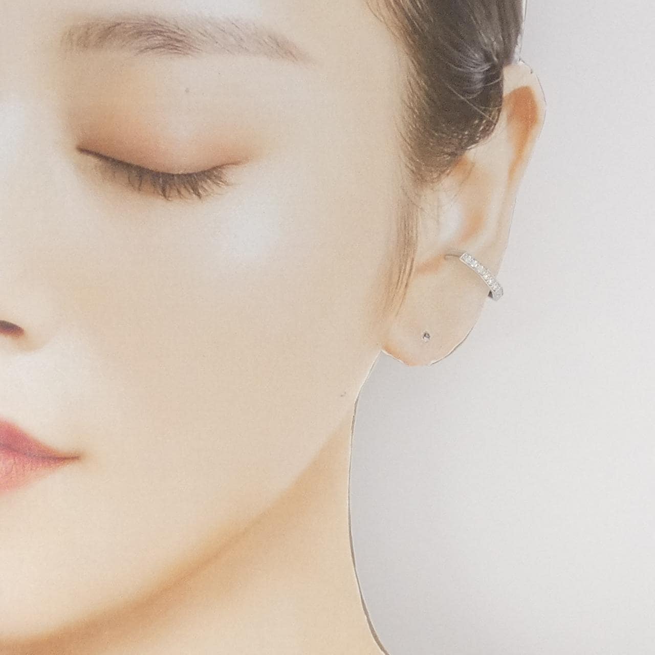 PT950 ダイヤモンド イヤーカフ 0.13CT