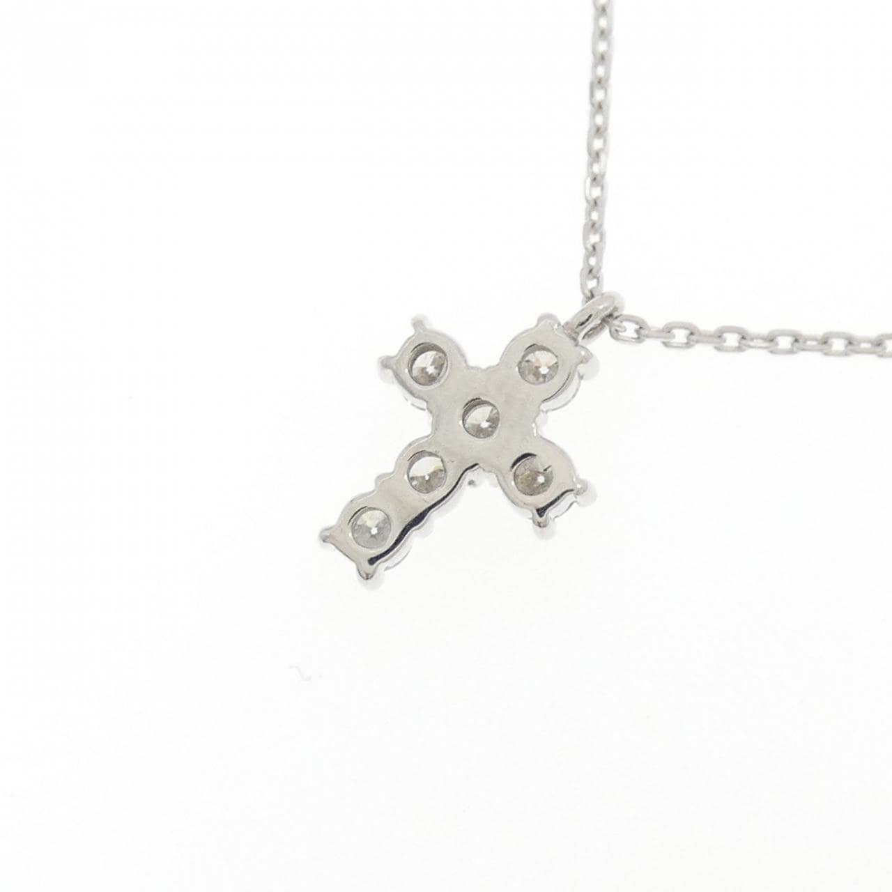 ヴァンドーム クロス ダイヤモンド ネックレス 0.30CT