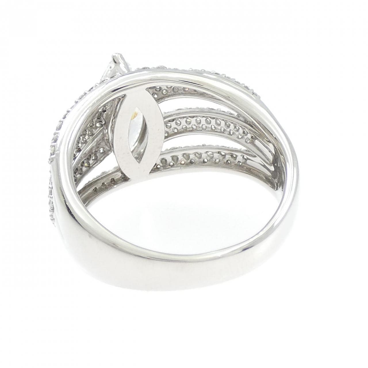 PT900 ダイヤモンド リング 1.518CT F SI2 マーキスカット