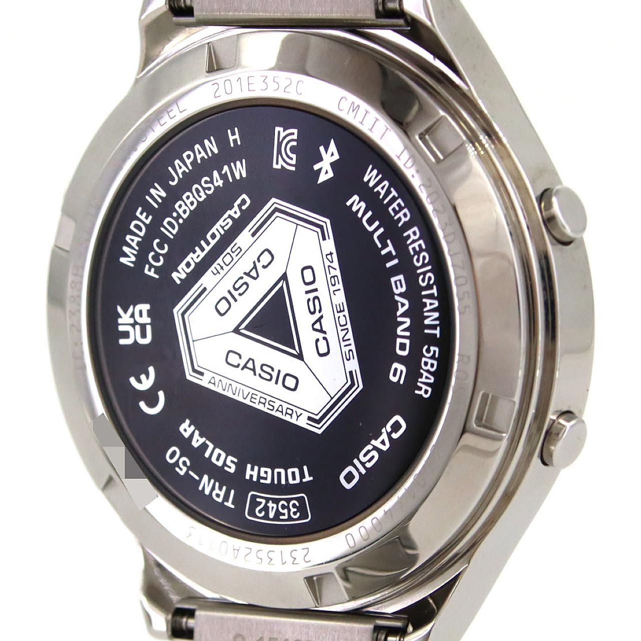 カシオ カシオトロン 電波時計 LIMITED TRN-50-2AJR SS ソーラークォーツ