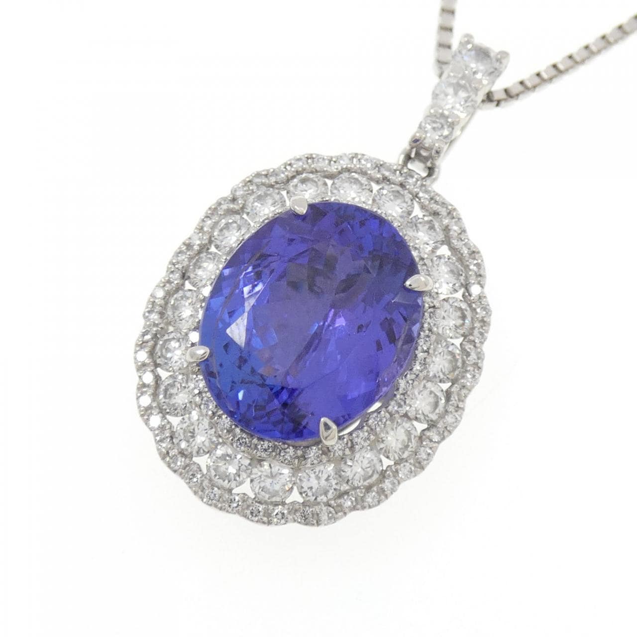 PT900/PT850 タンザナイト ネックレス 8.05CT