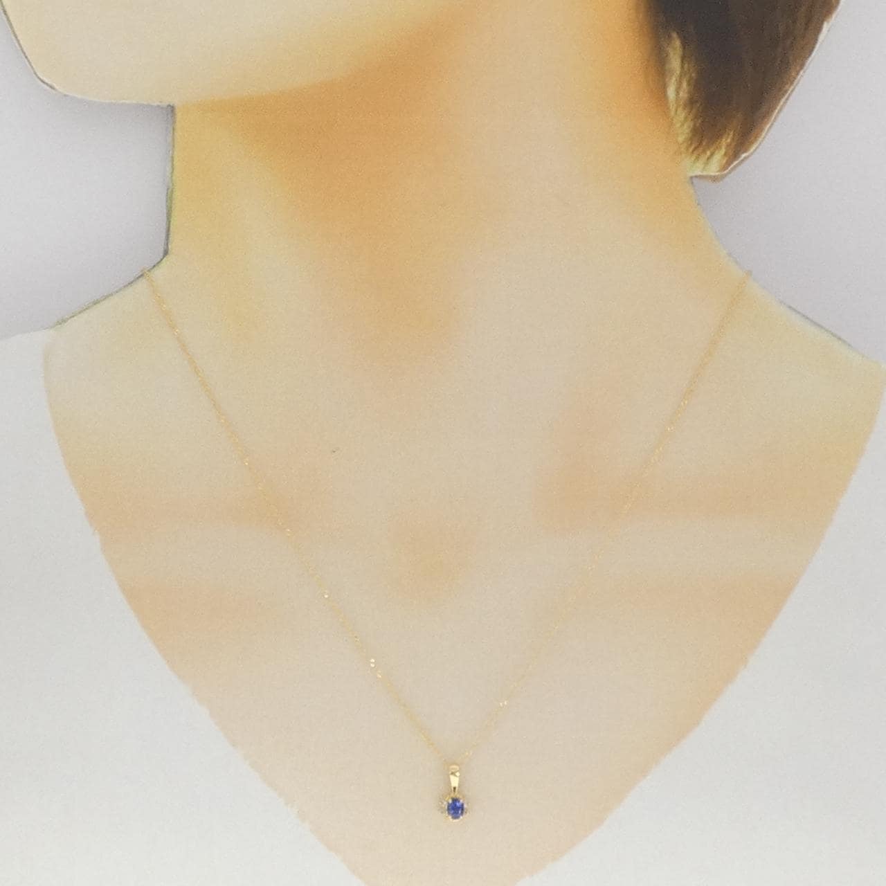 K18YG サファイヤ ネックレス