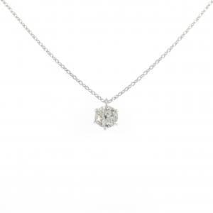 PT900/PT850 ソリティア ダイヤモンド ネックレス 0.38CT