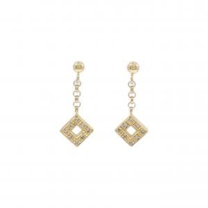 K18YG ダイヤモンド ピアス 0.10CT