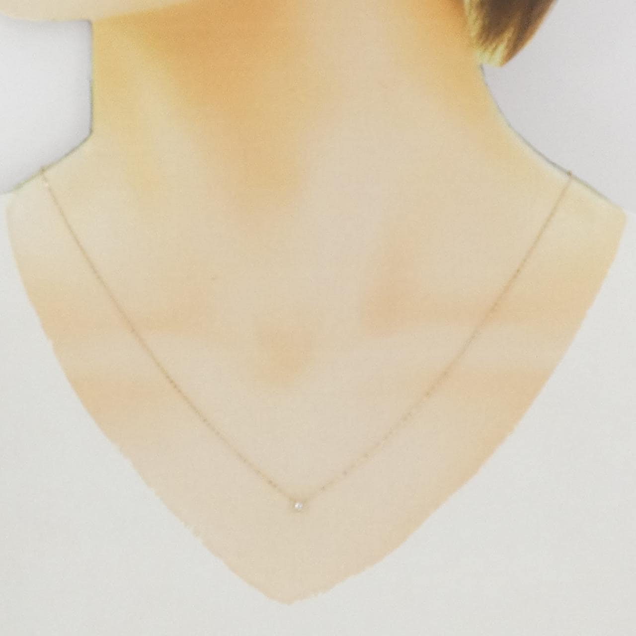 K18PG ダイヤモンド ネックレス 0.03CT